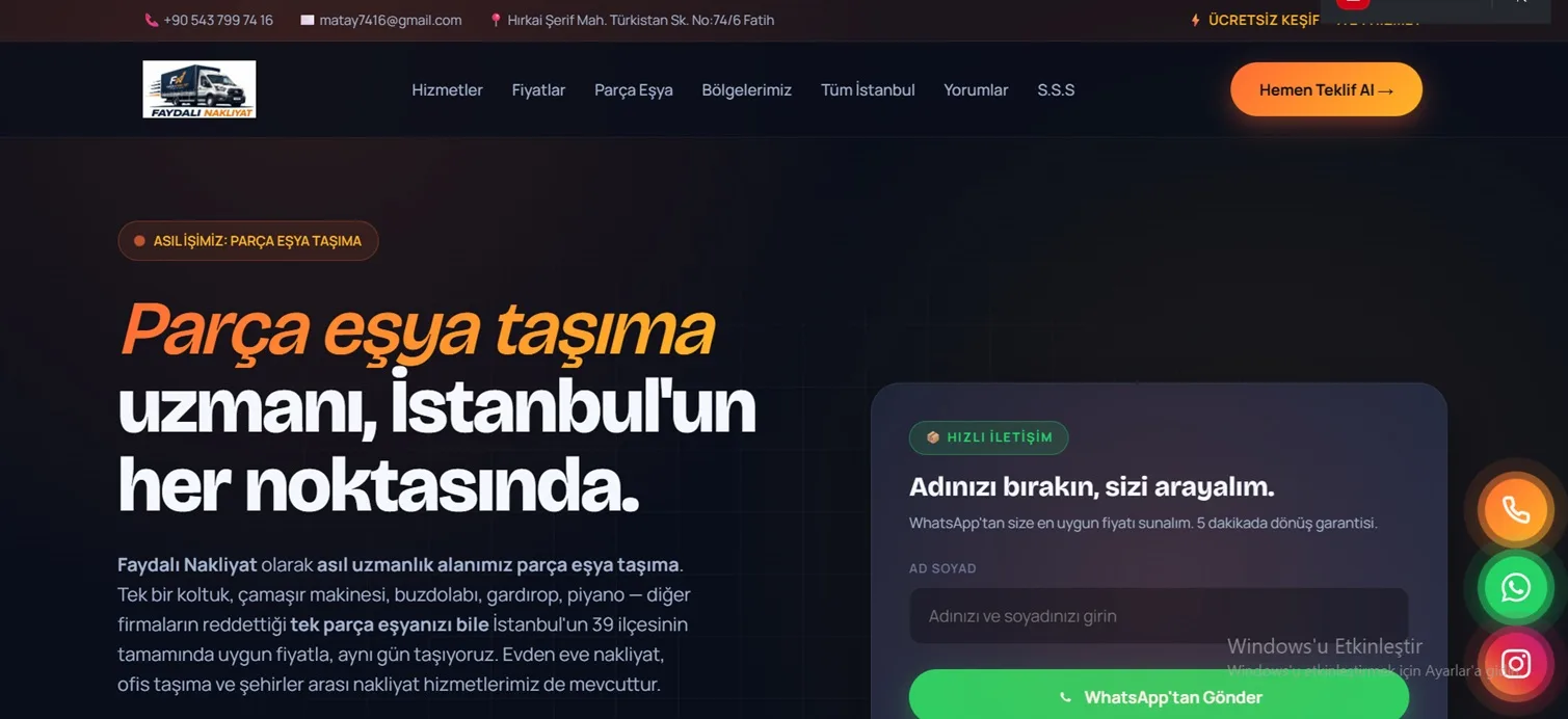 FAYDALI NAKLİYAT