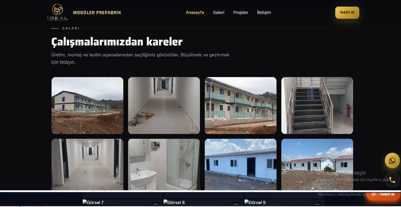 İDEAL MODÜLER PREFABRİK